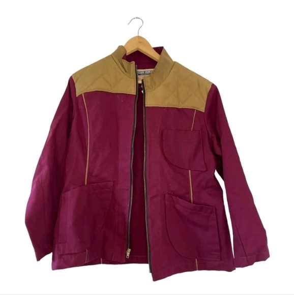 Stormy Kromer Mercantile Plum Harbor 100% Cotton Quiltex Canvas Sz. M Jacket - Picture 3 of 12